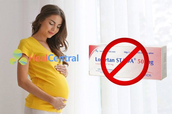 Phụ nữ mang thai không sử dụng losartan