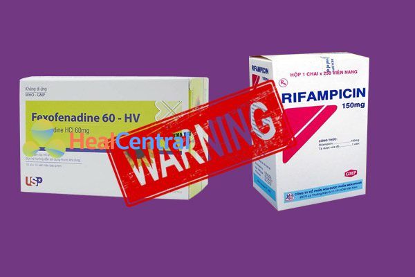 Tương tác thuốc fexofenadine và rifampicin