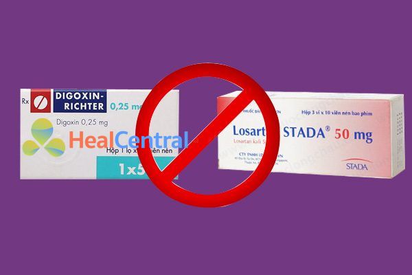 Tương tác giữa thuốc Losartan và Digoxin