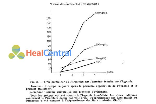 Bộ nhớ được bảo vệ khỏi sự thiếu oxy nếu những con chuột được dùng piracetam trước.