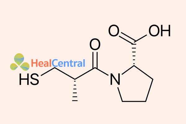 Captopril - thuốc ức chế men chuyển angiotensin đầu tiên.