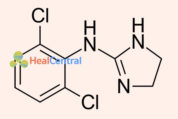 Công thức cấu tạo clonidin