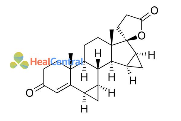 Cấu trúc hóa học của drospirenone