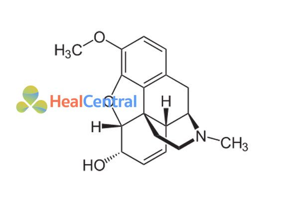 Cấu trúc hóa học codeine