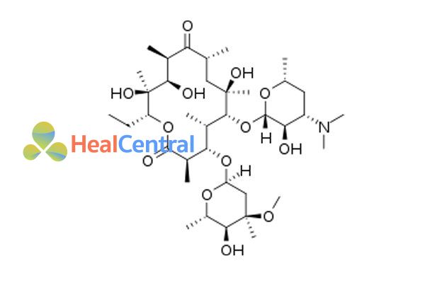 Công thức hóa học erythromycin