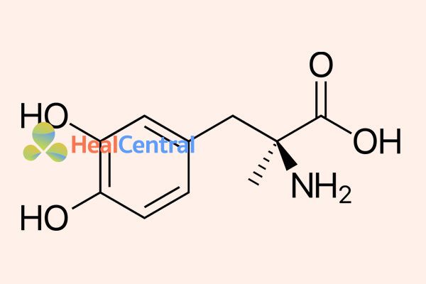 Công thức hóa học methyldopa