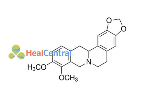 Công thức hóa học tetrahydroberberine