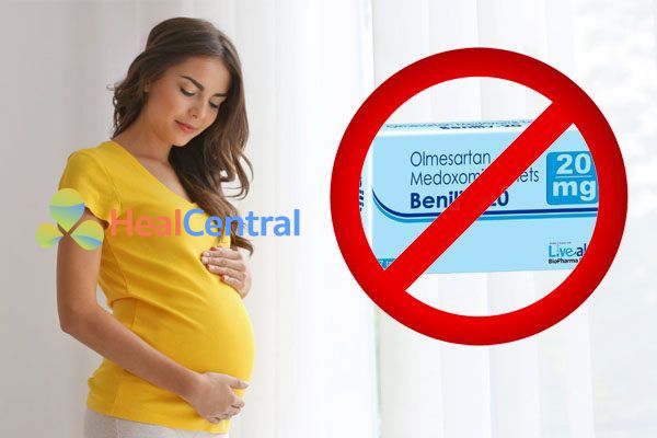 Không sử dụng thuốc olmesartan cho phụ nữ có thai