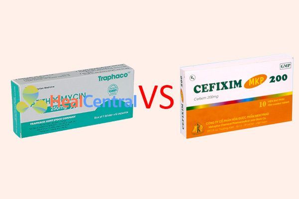 So sánh azithromycin và cefixim