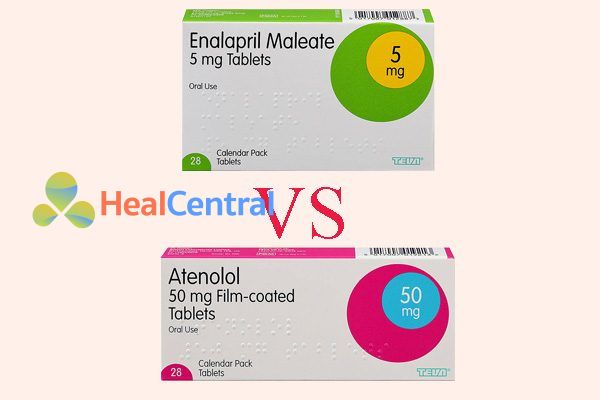 So sánh thuốc enalapril và atenolol
