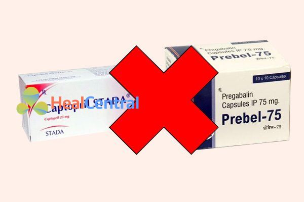 Tương tác thuốc captopril và pregabalin