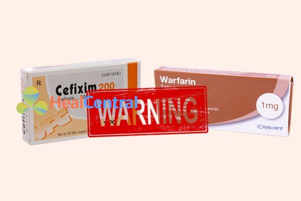 Tương tác thuốc cefixim và warfarin