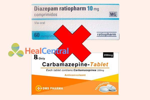 Tương tác thuốc Diazepam và Carbamazepine