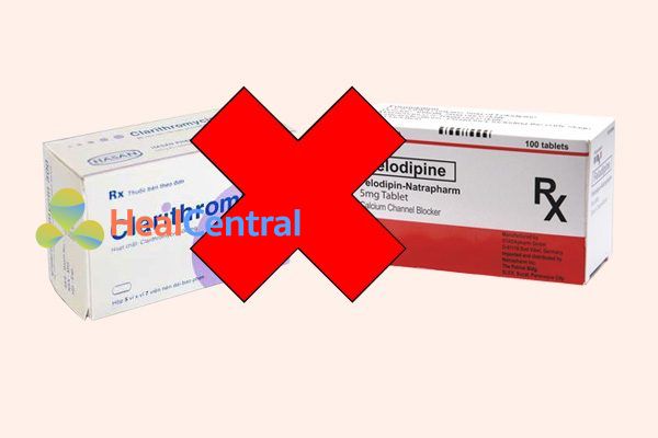 Tương tác thuốc felodipine và clarithromycin