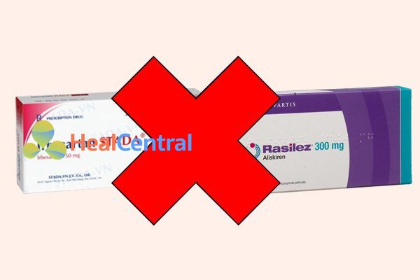 Tương tác thuốc irbesartan và rasilez (aliskiren)