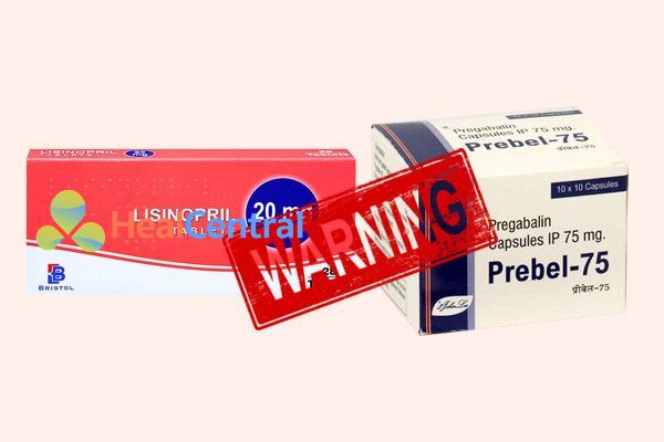 Tương tác thuốc lisinopril và pregabalin 