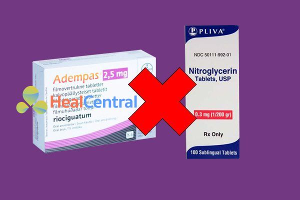 Tương tác thuốc Nitroglycerin và Riociguat(Adempas)