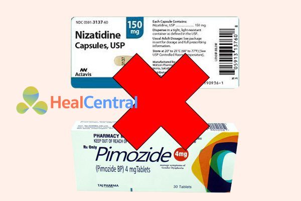 Tương tác thuốc nizatidine và pimozide