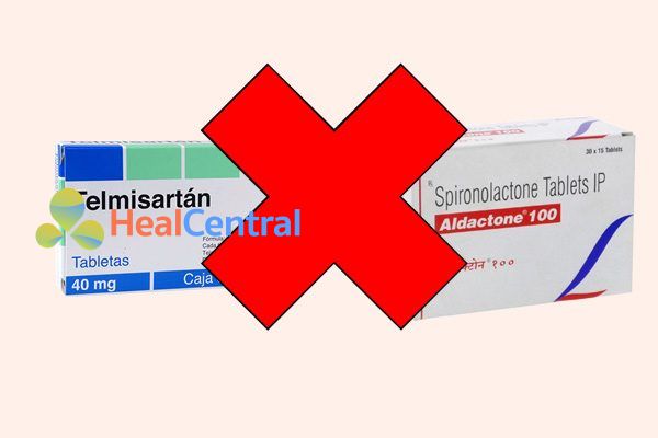 Tương tác thuốc telmisartan và spironolacton