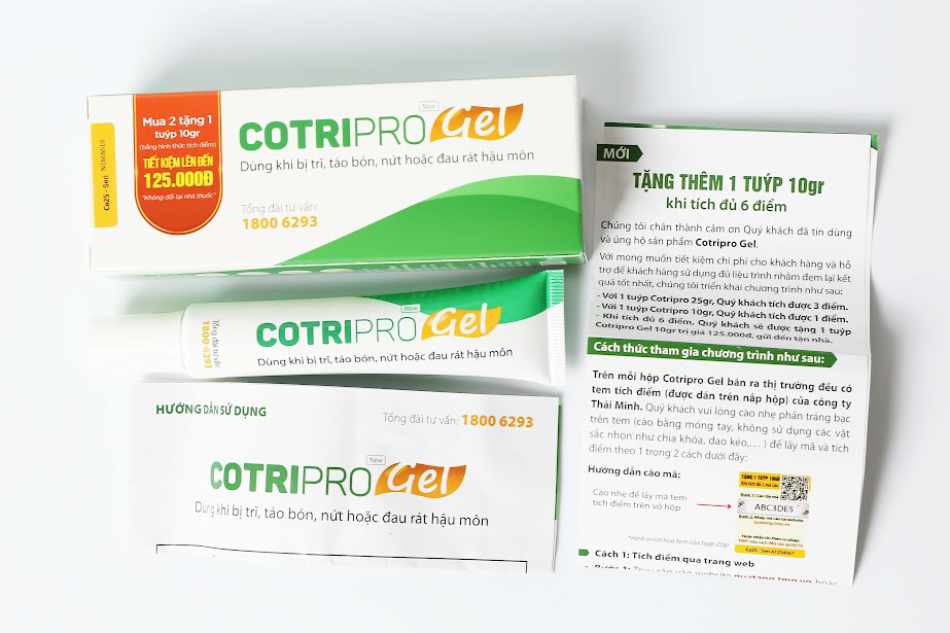 Tác dụng của Cotripro Gel