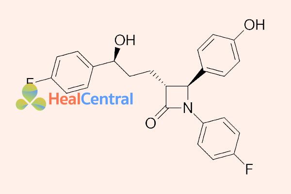 Cấu trúc hóa học của ezetimibe