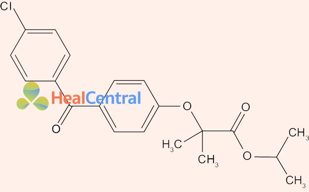 Cấu trúc hóa học của Fenofibrate