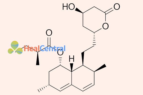 Cấu trúc hóa học của lovastatin