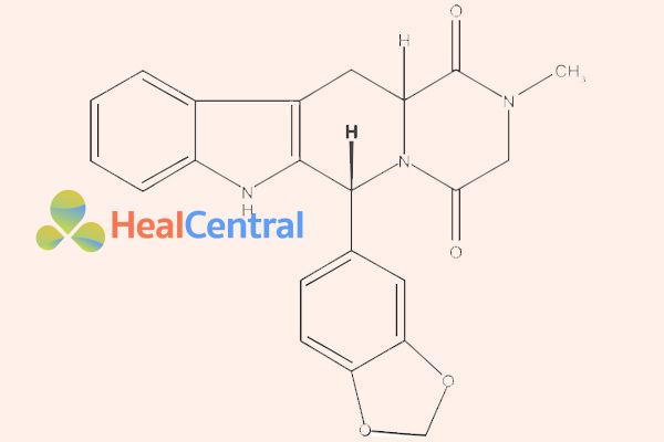 Cấu trúc phân tử của tadalafil