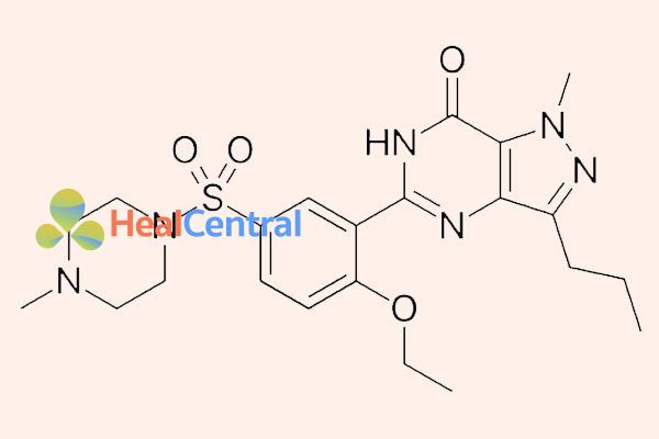 Cấu trúc hóa học của sildenafil