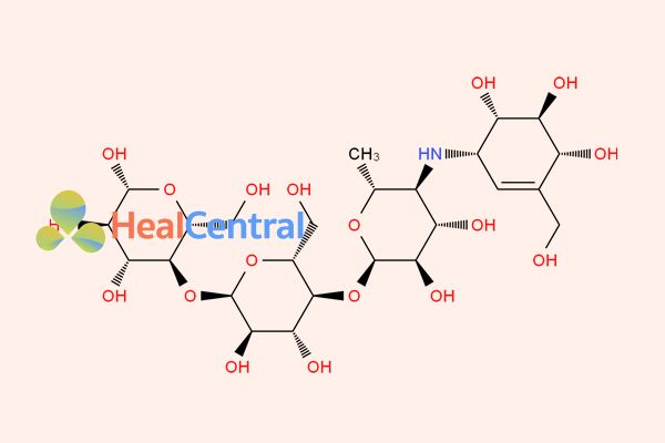 Công thức hóa học của  Acarbose