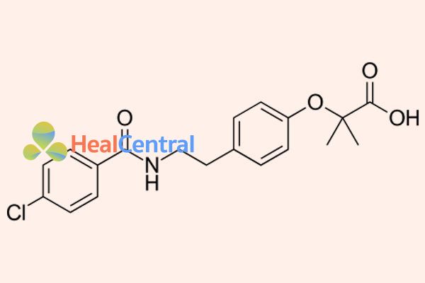 Công thức hóa học của Bezafibrate