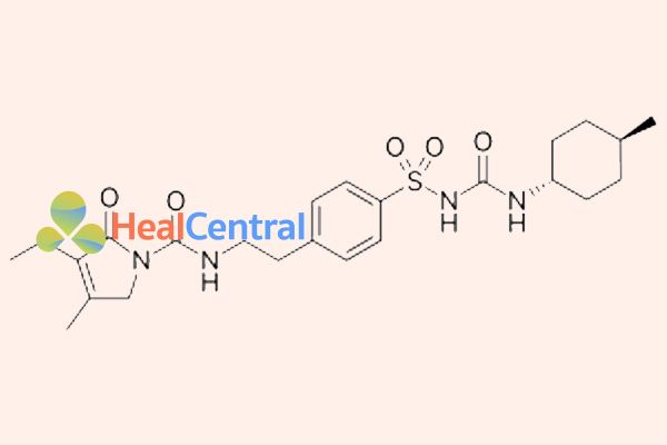 Công thức cấu tạo glibenclamid