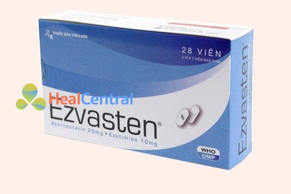 Thuốc Ezvasten là sự kết hợp của ezetimibe/atorvastatin