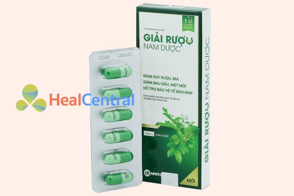 Một vỉ Thuốc giải rượu Nam Dược có 6 viên