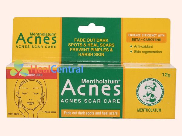 Kem trị sẹo Acnes Scar Care có thành phần Mentholatum