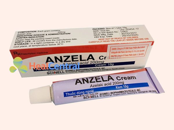 Thuốc Anzela Cream điều trị mụn tận gốc