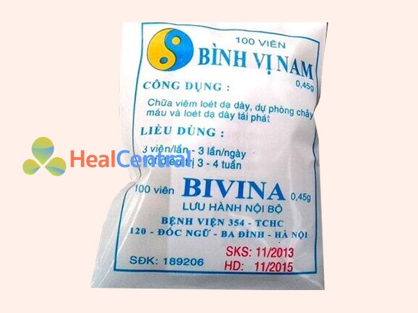 Hình ảnh gói thuốc Bình Vị Nam