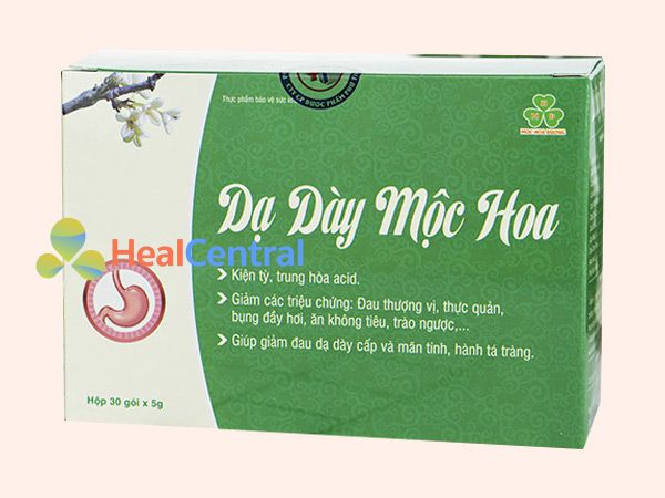 Mặt trước hộp sản phẩm Dạ Dày Mộc Hoa