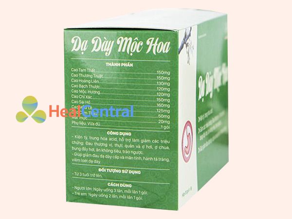 Các thành phần chính có trong Dạ Dày Mộc Hoa