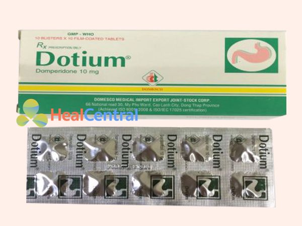 Thuốc Dotium chứa hoạt chất Domperidon