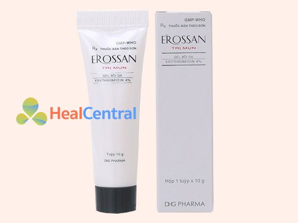 Hình ảnh hộp thuốc trị mụn Erossan