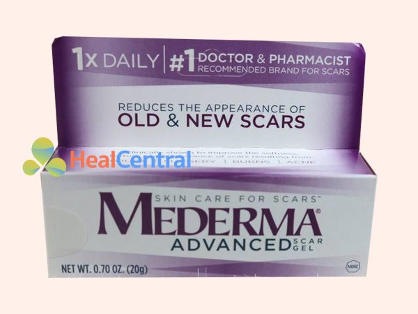 Mỗi hộp kem trị sẹo Mederma có 20g