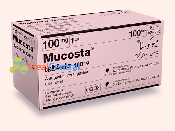 Thuốc Mucosta 100mg điều trị trào ngược dạ dày
