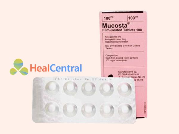 Thuốc Mucosta 100mg được bào chế dưới dạng viên nén