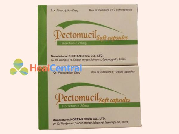 Thuốc Pectomucil Soft Capsule giúp làn da hết mụn