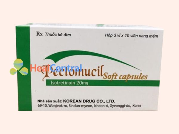 Thuốc Pectomucil Soft Capsule chứa thành phần Isotretinoin