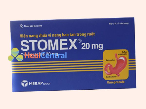 Hình ảnh hộp thuốc Stomex 20mg