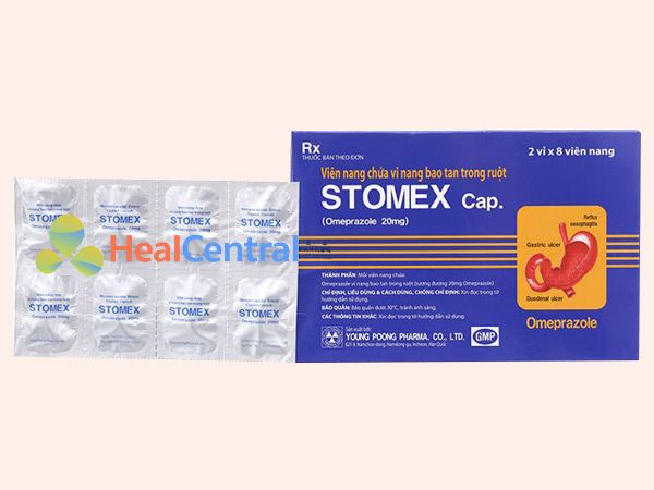 Thuốc Stomex vỉ 8 viên nang