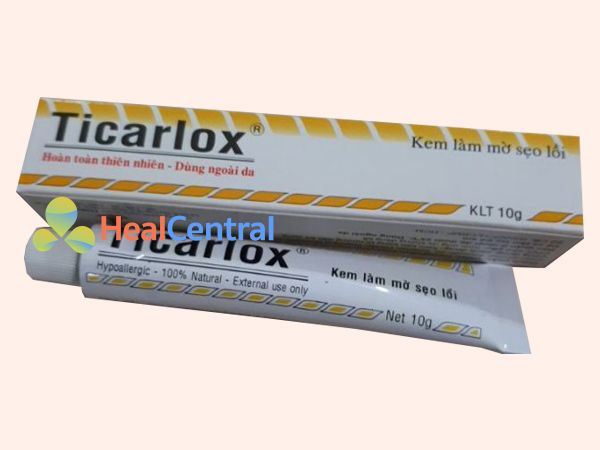 Hình ảnh hộp kem trị sẹo Ticarlox