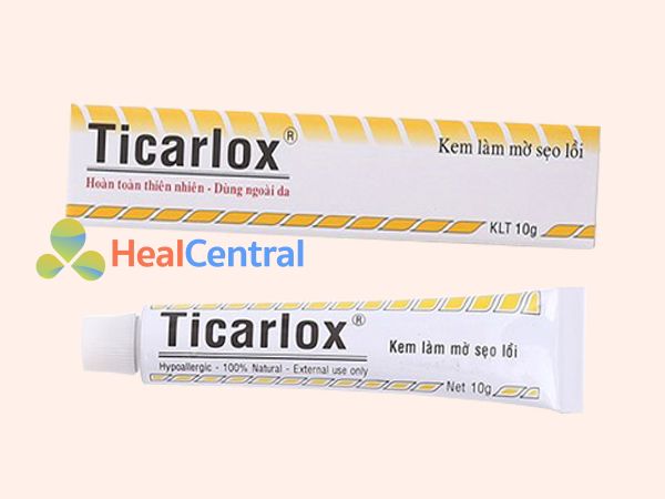 Kem trị sẹo Ticarlox có chứa tinh chất rau má